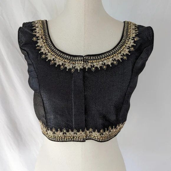 Black readymade blouse for Saree or Lehenga - Picture 8 of 8